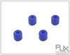 RJX Rubber Landing Skid dampers 9mm (BLUE) -  GAUI X7 / NX7
