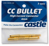 CASTLE CREATIONS 4mm High Current Motor Bullet Connector pack (3-pair)