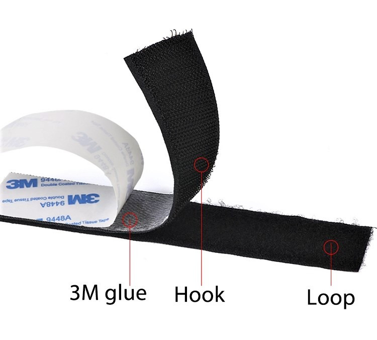Self Adhesive Velcro Tape (25mm x 3m)