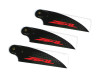 ZEAL 3-Blade Carbon Fiber Tail blades 95mm - NEON ORANGE