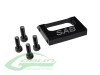 SAB Aluminum Tail Case Spacer Black Matte - Goblin Black Nitro/Black Thunder