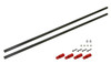 GAUI CNC Carbon Fiber Tail Boom Support Rod Set - RED - GAUI X5 / X5 V2 / NEX6