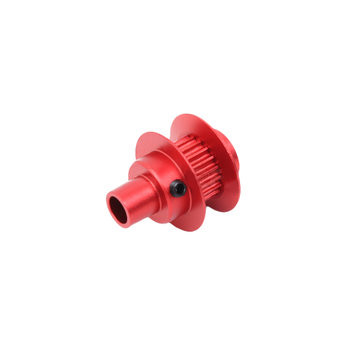 Aluminum CNC (ULTRA SPEED UP) Tail Pulley 19T - RED - Goblin 420 / 380