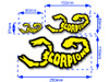 Scorpion Pro Decal "LARGE" Sticker Sheet