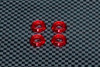 ION RC - Large Aluminum CNC Special Washer M4 (4pcs) - RED