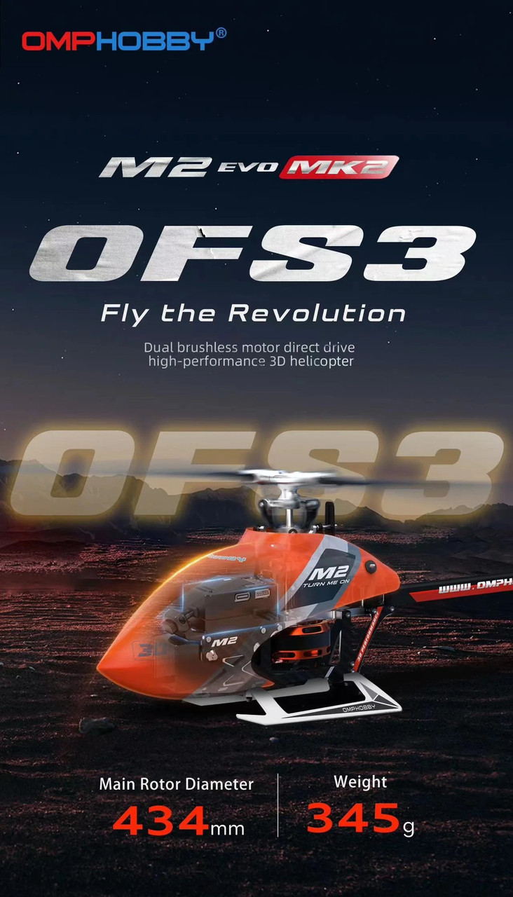 ヘリコプター　OMP   M2 EVO OMPHobby M2 EVO RC Helicopter BnF