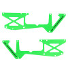 OMPHOBBY Painted Lower Side Frame Plate Set - Green - M2 V3