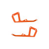 OMPHOBBY Painted Upper Side Frame Plate Set - Orange - M2 V3