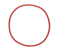 22 1/2" ID Red Natural Rubber Manway Gasket