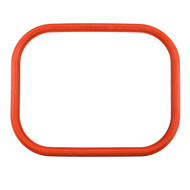 16 1/2" X 12 1/2" ID Red Silicone Manway Gasket