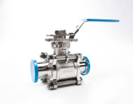1.5" 2-Way Ball Valve with Lockable Handle