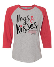 Youth Hogs & Kisses Raglan