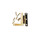 Dollhouse Parts Brass HL Hinge w/nails 4pc/pkg