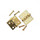 Dollhouse Parts Brass Door Hinge/Nail 6pc/pkg