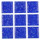 Dollhouse Dark Blue Glass Mosaic Sheet