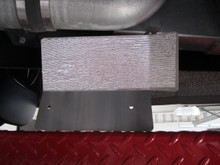 Pictured is the engine side of the heat shield.