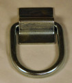 3/8" D-RING, WELD-ON HOLDER, ZINC PLATED