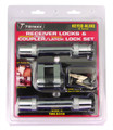 TRIMAX (2) T3s-5/8" Reciever & TMC10 3/4"Span Coupler Lock,Flat keys