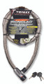 IRONCLAD HIGH SECURITY ARMOR PLATED STAINLESS STEEL  LOCKING CABLE 72" X 26MM"