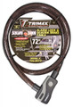 TRIMAX-ALARM LOCK & QUADRA-BRAID CABLE 25MM CABLE X 72" LENGTH