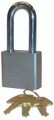 TRIMAX Sq. Hardened 50MM Solid Steel Padlock w/ 2.25" x 10MM Dia. Shackle (re-keyable)