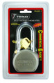 TRIMAX Hardened 64MM Solid Steel Padlock w/ 2.25" x 11MM Dia Shackle (re-keyable)
