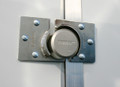 TRIMAX  "Hockey Puck" Internal Shackle Door Hasp - 2 Pieces with 3 holes