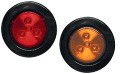 LED RED CLR/MRKR 2.5" SEALED ROUND