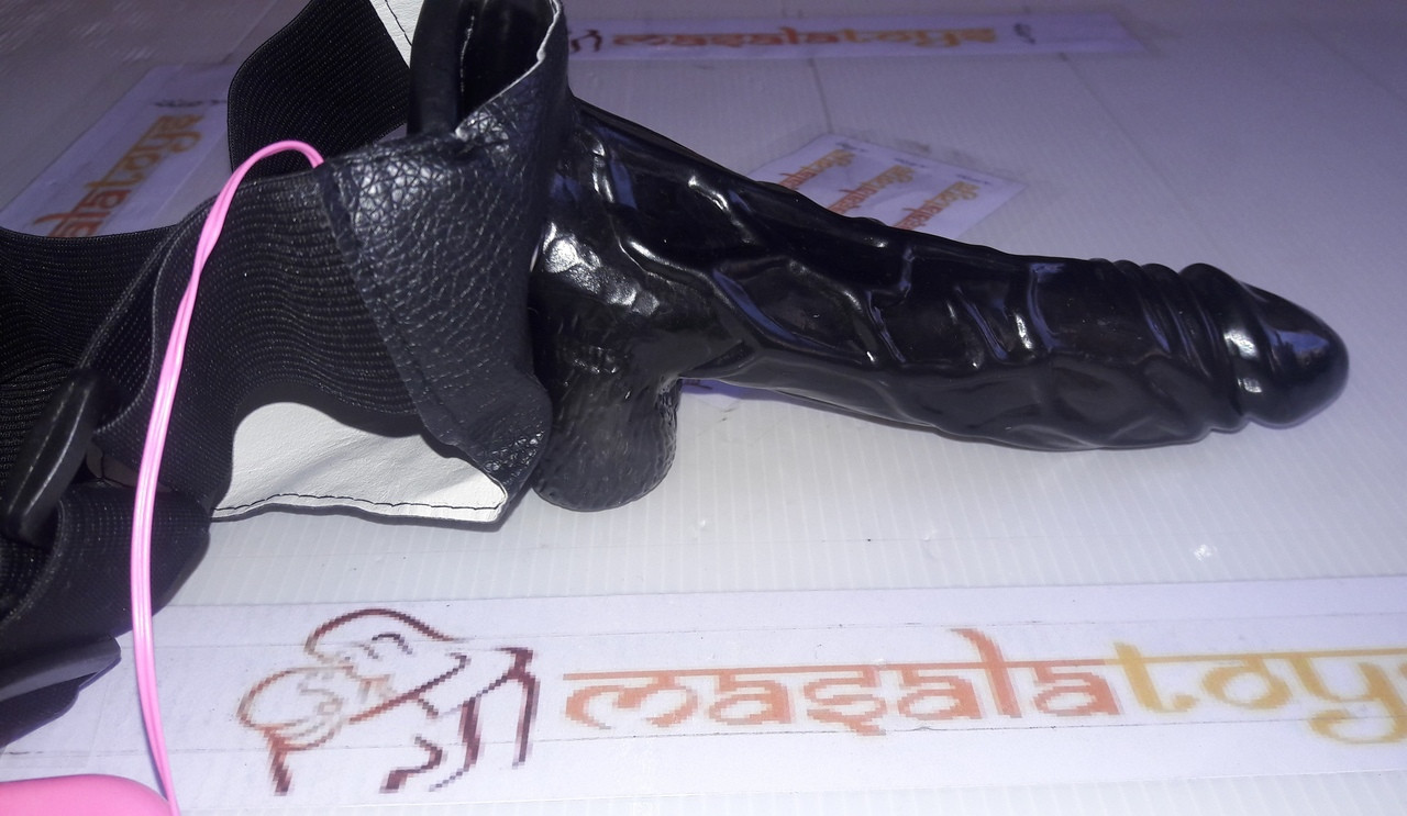 Black Mamba - Original Black Realistic Strap-On Dildo With Vibrator strap  on, strap on dildos in india, sex toys for couples, adult toys for married  people- www.masalatoys.com