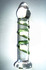 Better Than Diamonds, Madonna Brown's Green Icicle Swirl Diamond Glass Dildo, Exclusive on www.masalatoys.com