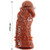 Soft Thick Silicone Wolftooth Penis Sleeve Dark, Exclusive on www.masalatoys.com