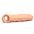 REALISTIC PENIS EXTENSION 7'' FLESH COCK SHEATH & BALL STRETCHER, Exclusive on www.masalatoys.com