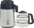 Best-In-Class Stainless Steel Water Distiller with Glass Carafe, Porcelain Nozzle Insert and Most Effective VOC Removal