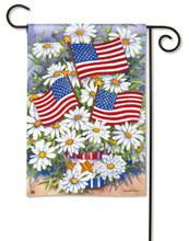 BreezeArt® Premium Flags are made of our exclusive SolarSilk® 600 denier polyester for greater durability, yet they have a softer, silkier feel for better drape and movement. Fade and mildew resistant. Size: 12.5" x 18"