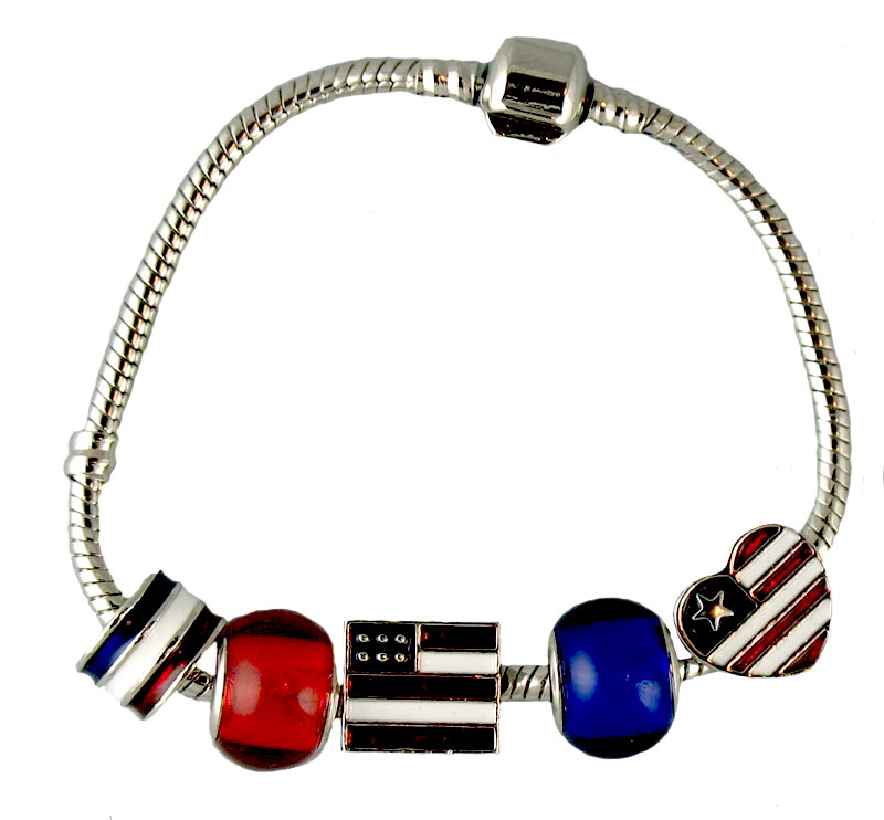 IDesign USA American Flag Bracelet for Women Mens India | Ubuy