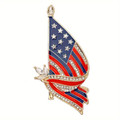 Sparkling American Flag Pin