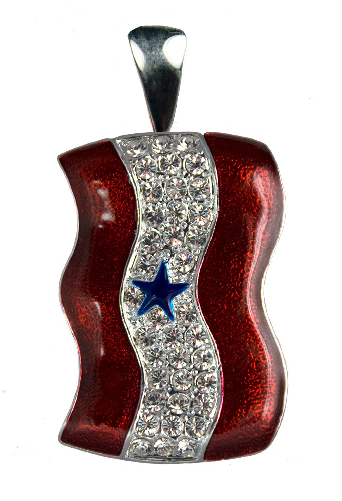 Blue Star Service Banner Neckslide/Pendant