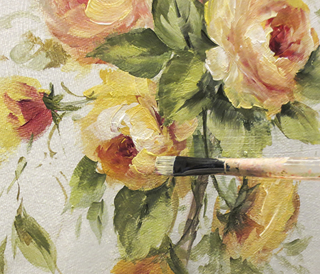 P5041P Climbing Yellow Rose- Printed - JansenArt Store