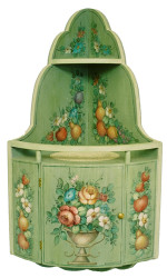 P2026 Soft Floral Corner Cabinet $8.95