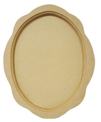 Elegant Oval Scalloped Tray