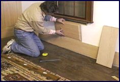 wainscot paneling installation - step 6