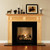 Add the black granite facing kit to your custom fireplace mantel today!