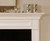 The detailed framed across the header of the mantel gives the Forestdale mantel a unique look.