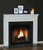 The carefully crafted Olympic fireplace mantel has eye-catching details that will lighten up any room.