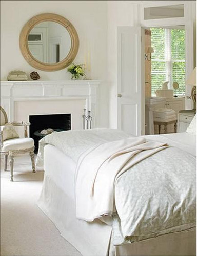 Fireplace Mantel painted white, for design inspiration