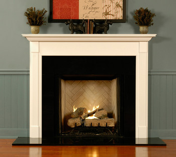 Any of the wood mantels can be built with an extra deep return.