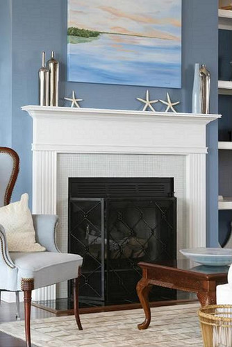 A fireplace mantel for design inspiration