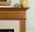 The perfect example of less is better. The clean style fireplace is also affordable and attractive.