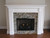 Leesburg Mantel with Stacked Stone surround