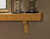 Detailed image of the Bellemy mantel shelf. Corbel brackets included.  Shelf mounting bracket included.
